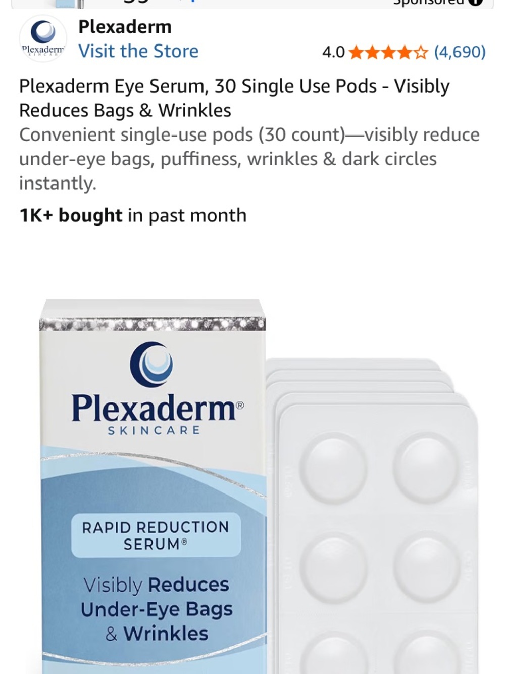 Rapid Reduction Eye Serum Pods – White & Light Blue